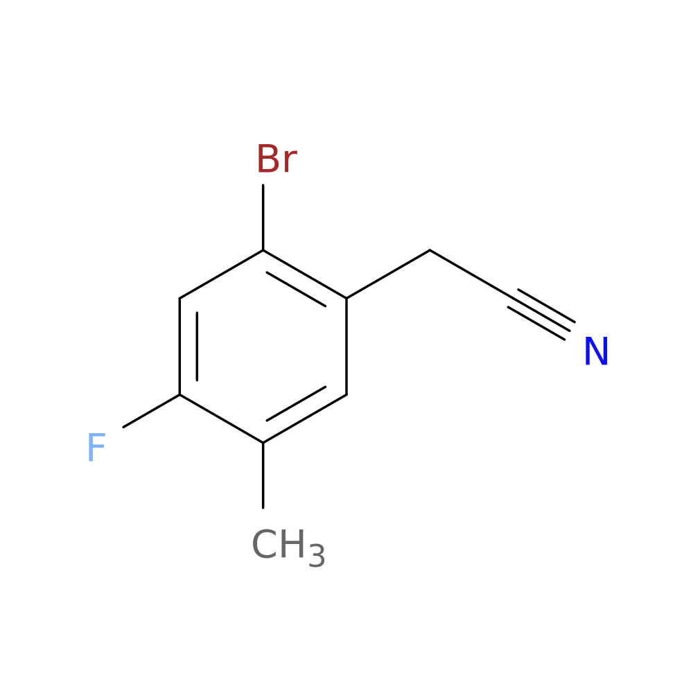 2-(2-bromo-4-fluoro-5-methylphenyl)acetonitrile