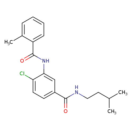 4-chloro-N-isopentyl-3-[(2-methylbenzoyl)amino]benzamide
