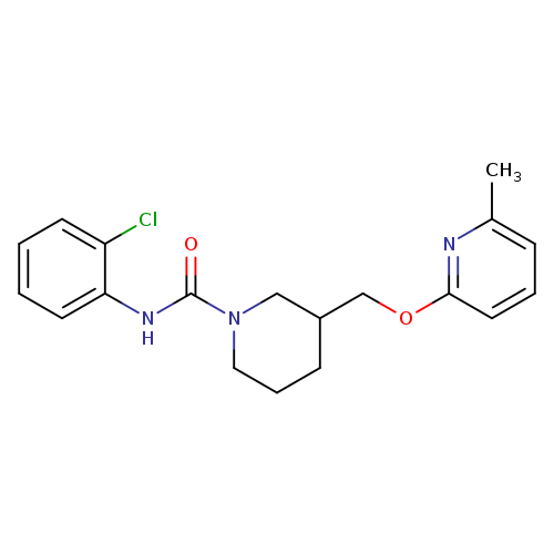 N-(2-chlorophenyl)-3-{[(6-methylpyridin-2-yl)oxy]methyl}piperidine-1-carboxamide