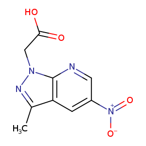 2-(3-Methyl-5-nitro-1H-pyrazolo[3,4-b]pyridin-1-yl)acetic acid