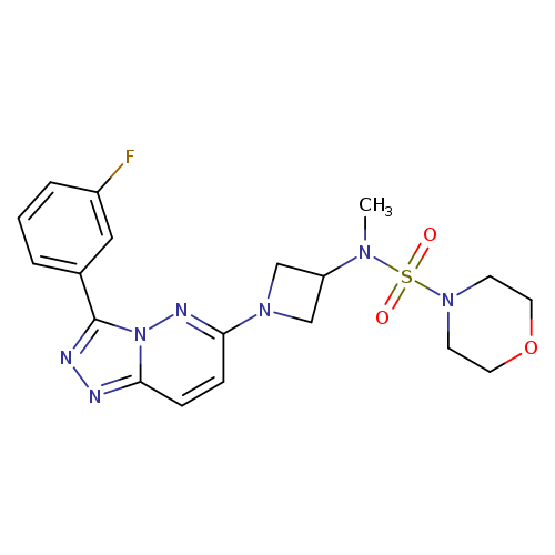 N-{1-[3-(3-fluorophenyl)-[1,2,4]triazolo[4,3-b]pyridazin-6-yl]azetidin-3-yl}-N-methylmorpholine-4-sulfonamide
