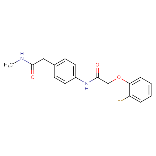 2-(2-fluorophenoxy)-N-{4-[(methylcarbamoyl)methyl]phenyl}acetamide