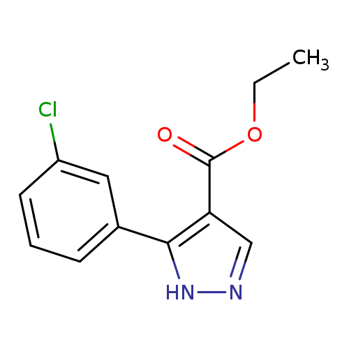 ethyl 5-(3-chlorophenyl)-1H-pyrazole-4-carboxylate