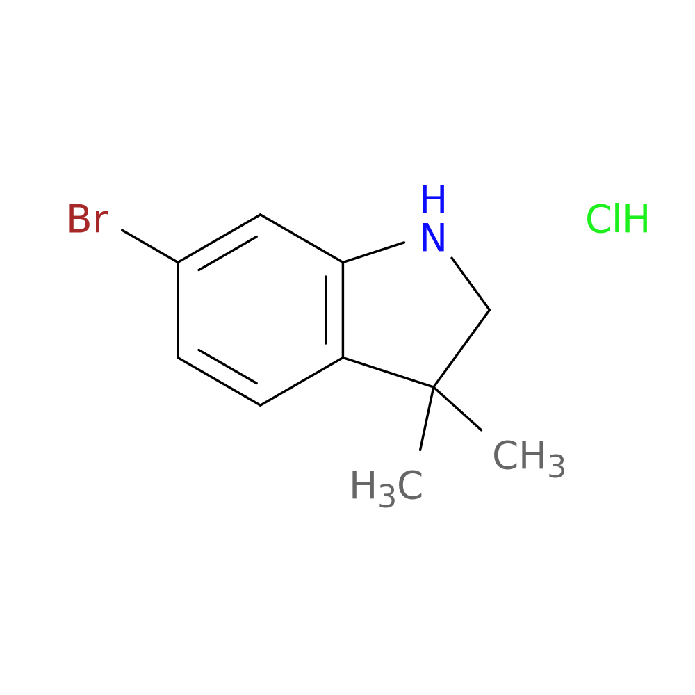 6-bromo-3,3-dimethyl-2,3-dihydro-1H-indole hydrochloride