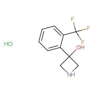 3-[2-(trifluoromethyl)phenyl]azetidin-3-ol;hydrochloride
