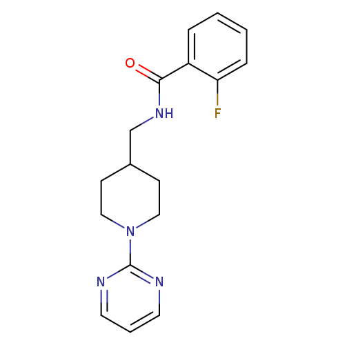 2-fluoro-N-{[1-(pyrimidin-2-yl)piperidin-4-yl]methyl}benzamide