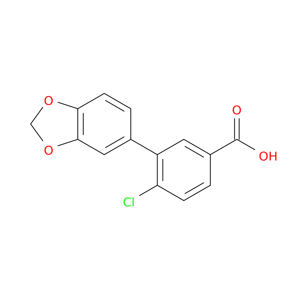 3-(Benzo[d][1,3]dioxol-5-yl)-4-chlorobenzoic acid