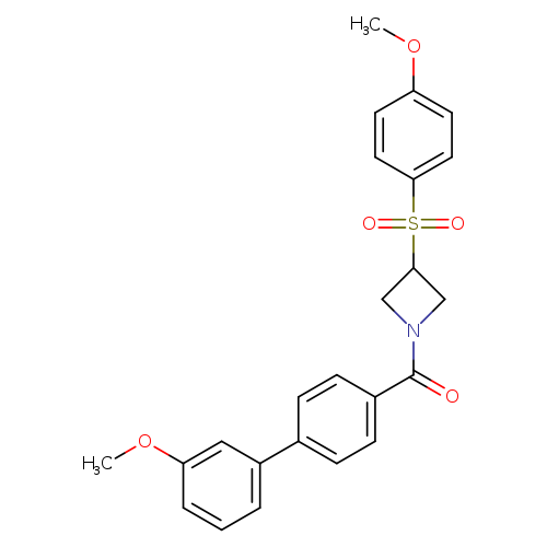 1-{3'-methoxy-[1,1'-biphenyl]-4-carbonyl}-3-(4-methoxybenzenesulfonyl)azetidine