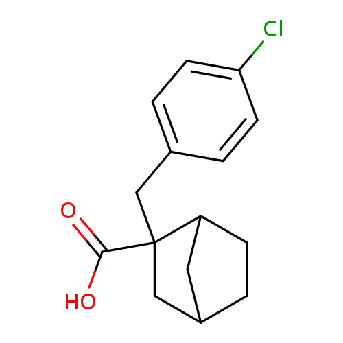 2-[(4-chlorophenyl)methyl]bicyclo[2.2.1]heptane-2-carboxylic acid