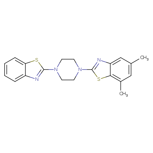 2-[4-(1,3-benzothiazol-2-yl)piperazin-1-yl]-5,7-dimethyl-1,3-benzothiazole