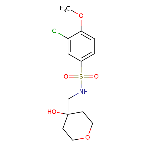 3-chloro-N-[(4-hydroxyoxan-4-yl)methyl]-4-methoxybenzene-1-sulfonamide