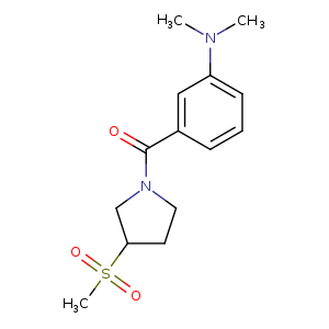 3-(3-methanesulfonylpyrrolidine-1-carbonyl)-N,N-dimethylaniline