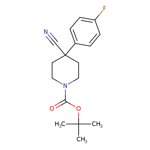 tert-Butyl 4-cyano-4-(4-fluorophenyl)piperidine-1-carboxylate