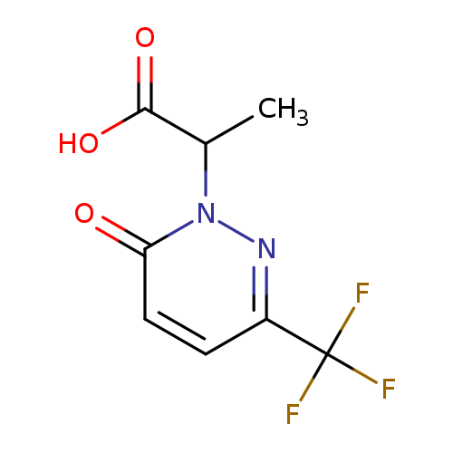 2-[6-oxo-3-(trifluoromethyl)-1,6-dihydropyridazin-1-yl]propanoic acid