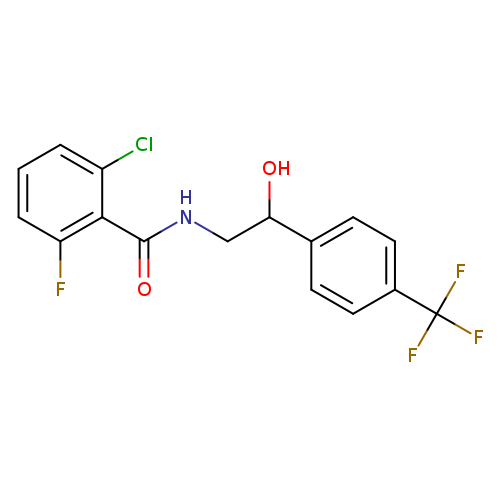 2-chloro-6-fluoro-N-{2-hydroxy-2-[4-(trifluoromethyl)phenyl]ethyl}benzamide