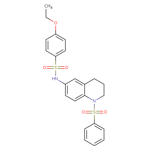 N-[1-(benzenesulfonyl)-1,2,3,4-tetrahydroquinolin-6-yl]-4-ethoxybenzene-1-sulfonamide