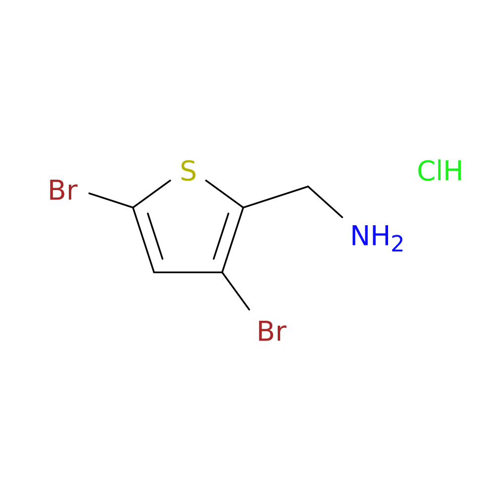 1-(3,5-dibromothiophen-2-yl)methanamine hydrochloride