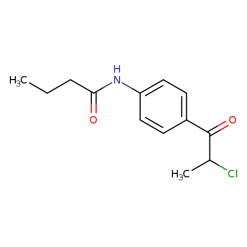 N-[4-(2-chloropropanoyl)phenyl]butanamide
