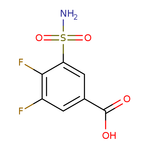 3,4-difluoro-5-sulfamoylbenzoic acid