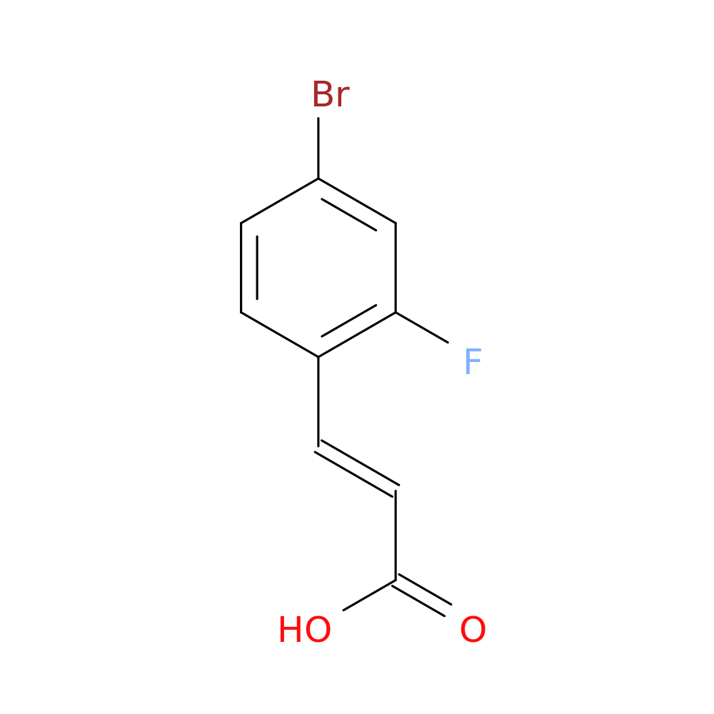 4-Bromo-2-fluorocinnamic acid