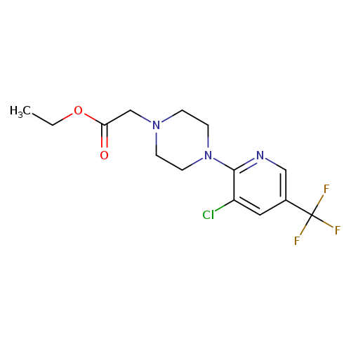 Ethyl 2-(4-(3-chloro-5-(trifluoromethyl)pyridin-2-yl)piperazin-1-yl)acetate