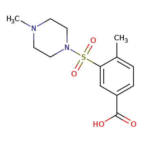 4-Methyl-3-[(4-methylpiperazin-1-yl)sulfonyl]benzoic acid