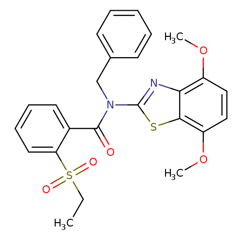 N-benzyl-N-(4,7-dimethoxy-1,3-benzothiazol-2-yl)-2-(ethanesulfonyl)benzamide