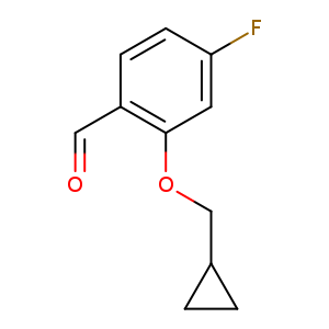 2-(Cyclopropylmethoxy)-4-fluorobenzaldehyde