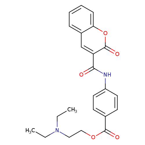 2-(diethylamino)ethyl 4-(2-oxo-2H-chromene-3-amido)benzoate