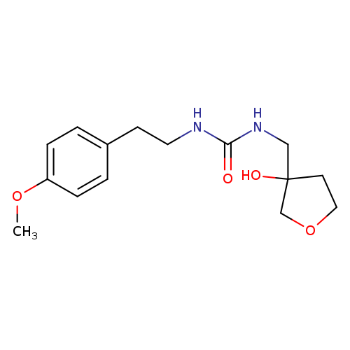 3-[(3-hydroxyoxolan-3-yl)methyl]-1-[2-(4-methoxyphenyl)ethyl]urea