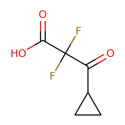 3-cyclopropyl-2,2-difluoro-3-oxopropanoic acid