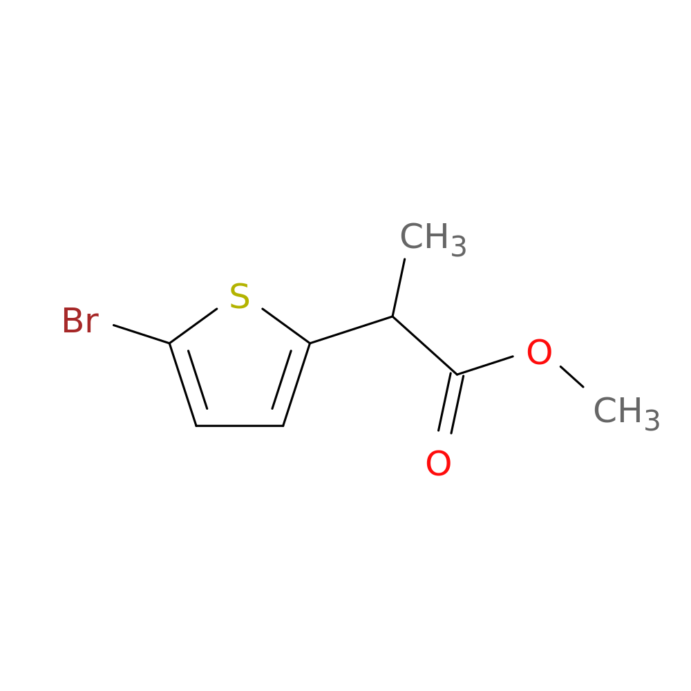 methyl 2-(5-bromothiophen-2-yl)propanoate