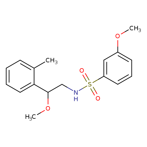 3-methoxy-N-[2-methoxy-2-(2-methylphenyl)ethyl]benzene-1-sulfonamide