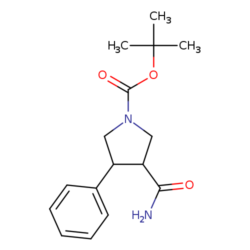 tert-butyl 3-carbamoyl-4-phenylpyrrolidine-1-carboxylate