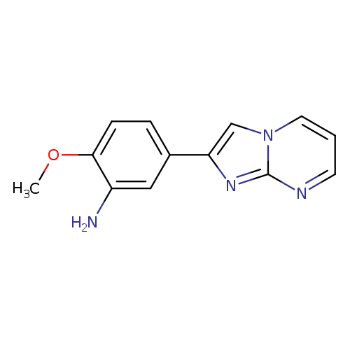 "5-{imidazo[1,2-a]pyrimidin-2-yl}-2-methoxyaniline"