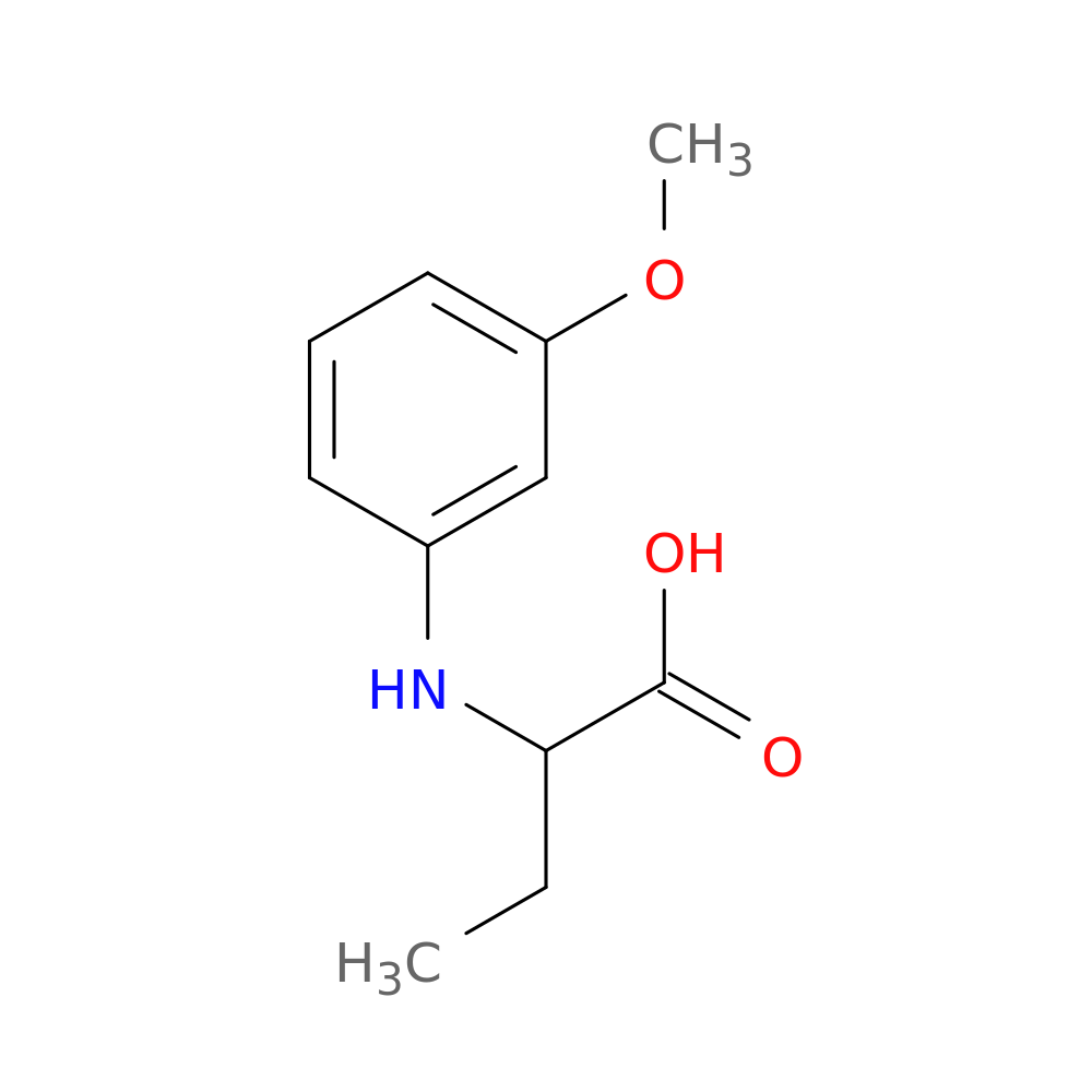 2-[(3-methoxyphenyl)amino]butanoic acid