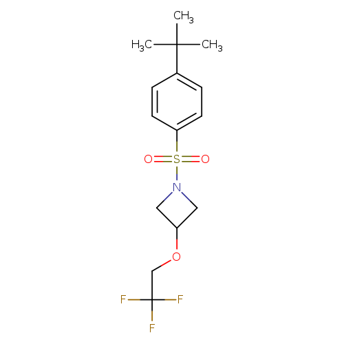 1-(4-tert-butylbenzenesulfonyl)-3-(2,2,2-trifluoroethoxy)azetidine
