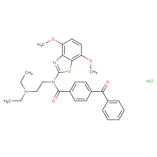 4-benzoyl-N-[2-(diethylamino)ethyl]-N-(4,7-dimethoxy-1,3-benzothiazol-2-yl)benzamide hydrochloride