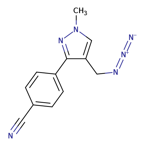4-[4-(azidomethyl)-1-methyl-1H-pyrazol-3-yl]benzonitrile