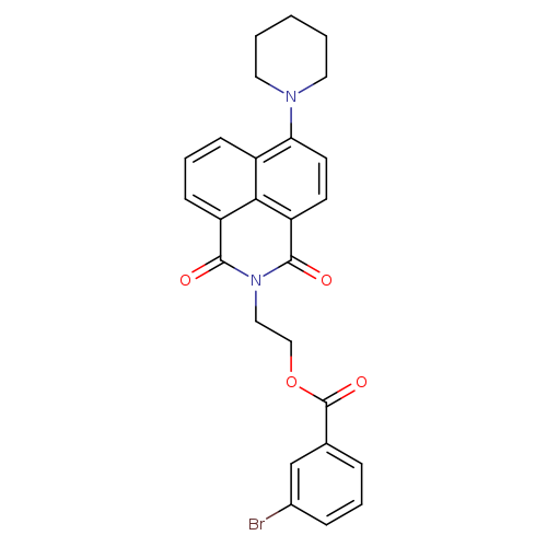 2-[2,4-dioxo-8-(piperidin-1-yl)-3-azatricyclo[7.3.1.0^{5,13}]trideca-1(13),5,7,9,11-pentaen-3-yl]ethyl 3-bromobenzoate