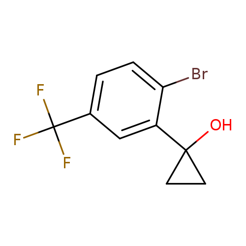1-[2-bromo-5-(trifluoromethyl)phenyl]cyclopropan-1-ol
