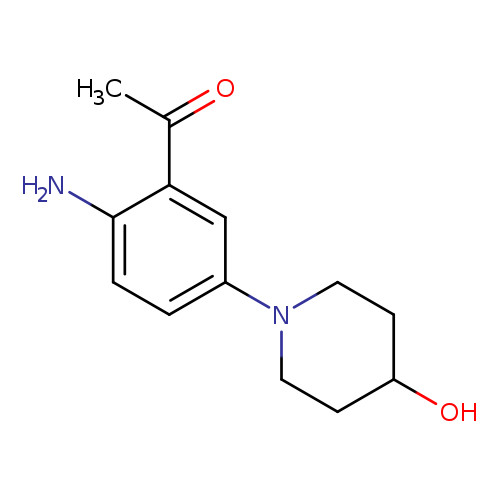 1-(2-Amino-5-(4-hydroxypiperidin-1-yl)phenyl)ethanone