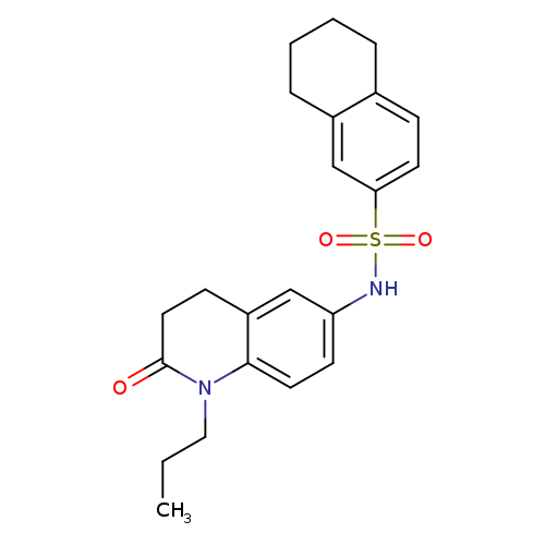 N-(2-oxo-1-propyl-1,2,3,4-tetrahydroquinolin-6-yl)-5,6,7,8-tetrahydronaphthalene-2-sulfonamide