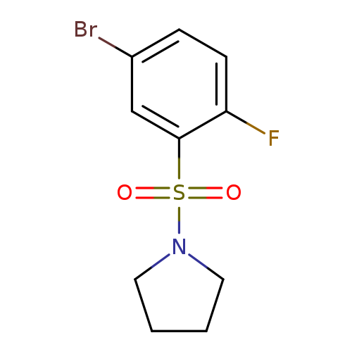 1-[(5-Bromo-2-fluorobenzene)sulfonyl]pyrrolidine