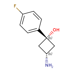 (1s,3s)-3-amino-1-(4-fluorophenyl)cyclobutan-1-ol