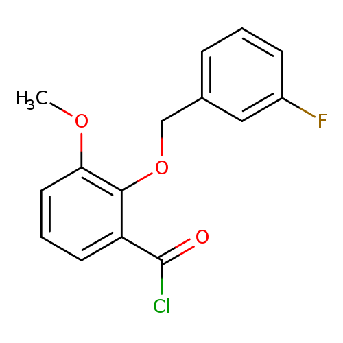 2-[(3-Fluorobenzyl)oxy]-3-methoxybenzoyl chloride