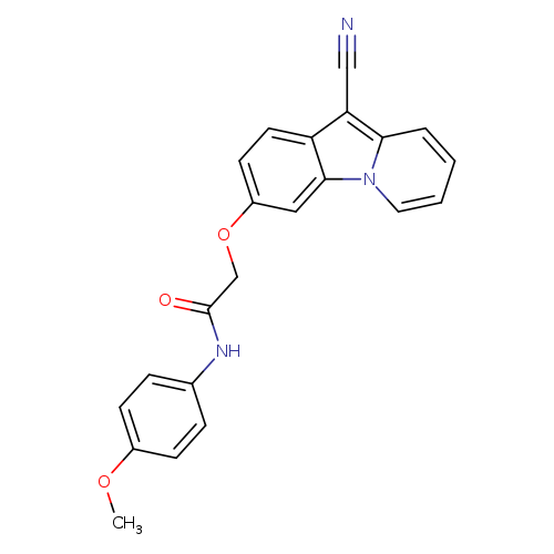 2-({10-cyanopyrido[1,2-a]indol-3-yl}oxy)-N-(4-methoxyphenyl)acetamide