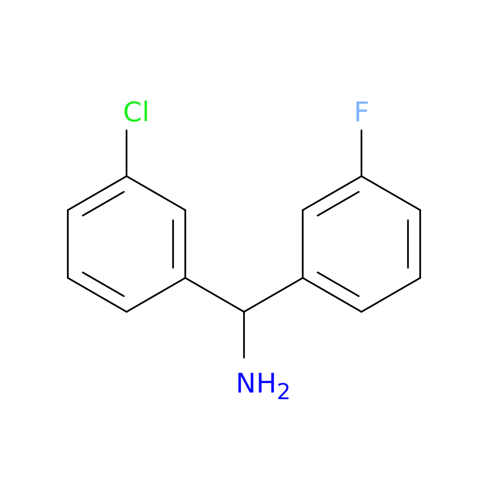 (3-Chlorophenyl)(3-fluorophenyl)methanamine