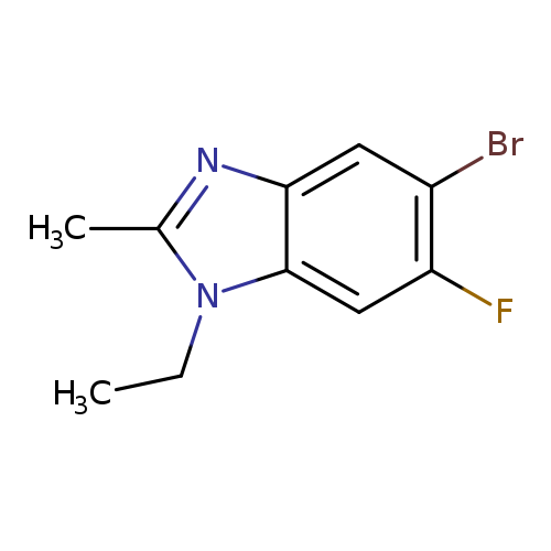 5-Bromo-1-ethyl-6-fluoro-2-methylbenzodiazole