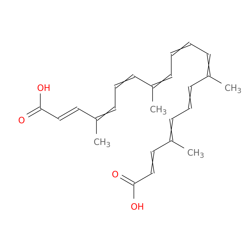 (2E,4Z,6E,8E,10E,12E,14E,16E,18E)-4,8,13,17-Tetramethylicosa-2,4,6,8,10,12,14,16,18-nonaenedioic acid